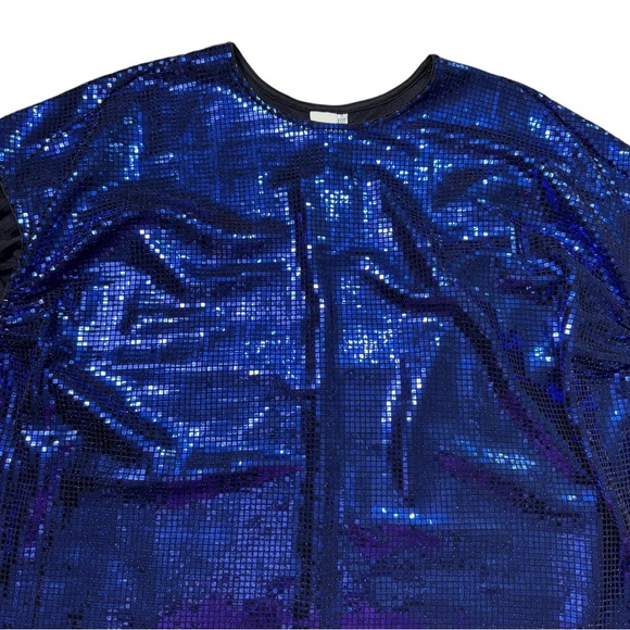 NWT New H&M Limited Edition Blue Sequin Kaftan Oversized Dress Size M NWT New H&M Limited Edition Blue Sequin Kaftan Oversized Dress Size M